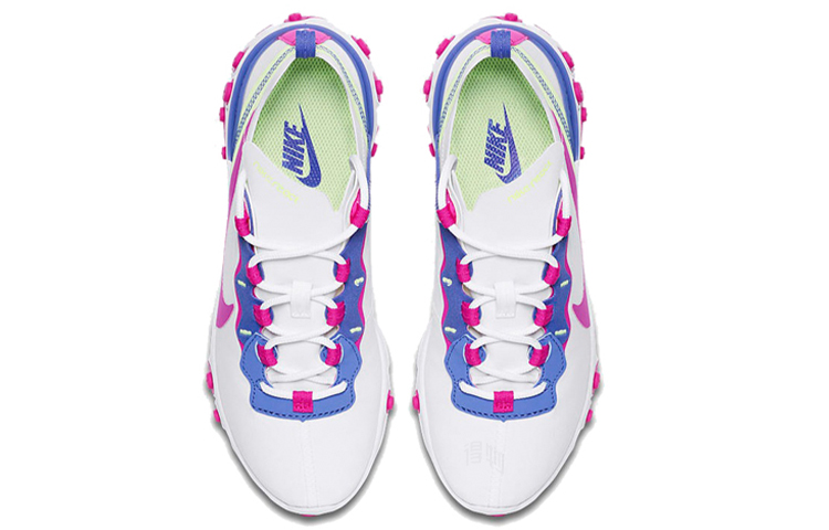 Женские кроссовки Nike React Element 55 (бело-розовые) — фото 4