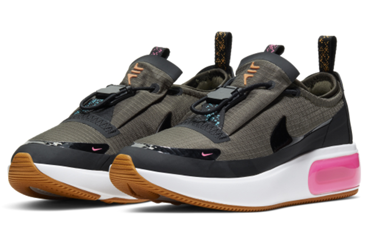 Женские кроссовки Nike Air Max Dia Winter (белые с розовым и хаки) — Белый / розовый / хаки — фото 3