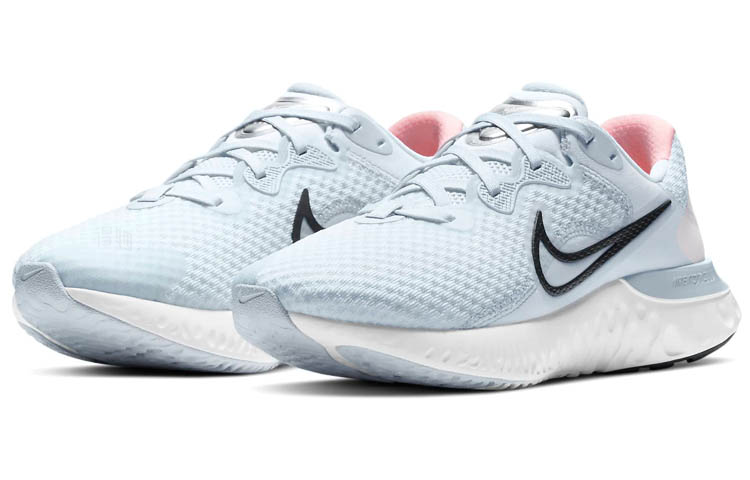 Женские кроссовки Nike Renew Run 2 (голубые) — 淡蓝/黑/白 — фото 3