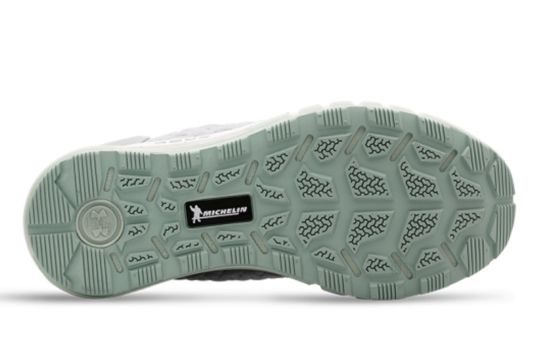 Женские кроссовки Under Armour HOVR ColdGear® Reactor 2 NC (серо-зеленые) — фото 4