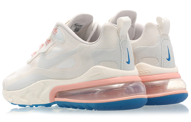 Мужские кроссовки Nike Air Max 270 (бело-розово-синие) — Белый / розовый / синий — фото 4