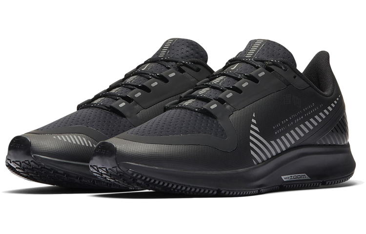Женские кроссовки Nike Pegasus 36 (черные) — 纯黑色 — фото 3