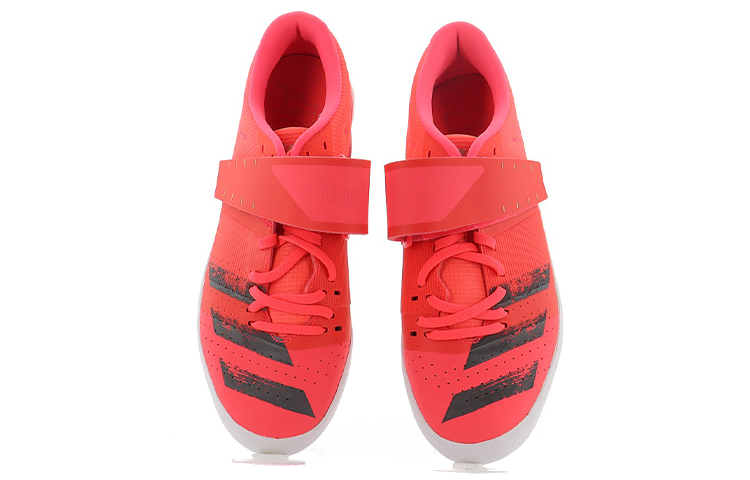 Мужские кроссовки adidas Adizero Shot Put (розово-черно-белые) — фото 4