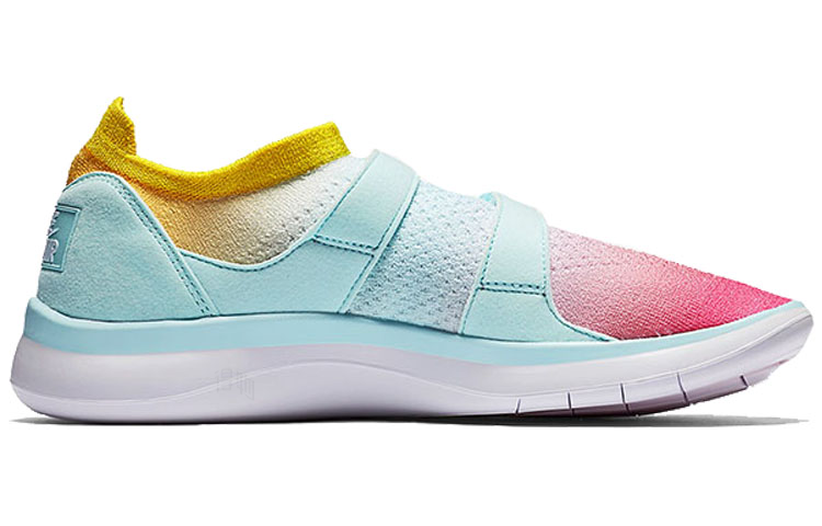 Женские кроссовки Nike Air Sock Racer Ultra Flyknit (красный / синий / желтый) — Красный / синий / жёлтый — фото 2