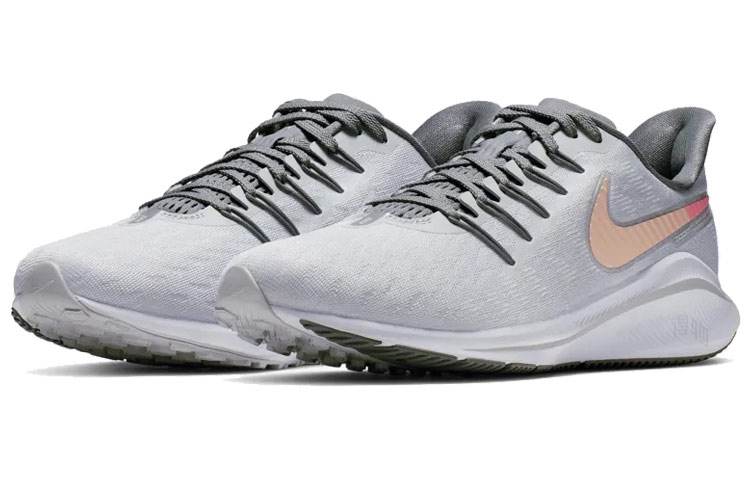 Женские кроссовки Nike Air Zoom Vomero 14 (серебристо-розовые) — Серебристыйрозовый — фото 3