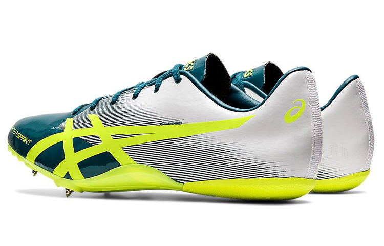 Мужские кроссовки ASICS Hyper sprint 7 D (бело-зеленый) — фото 4