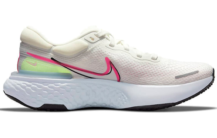 Мужские кроссовки Nike Invincible Run 1 (розово-бело-желтые) — фото 2