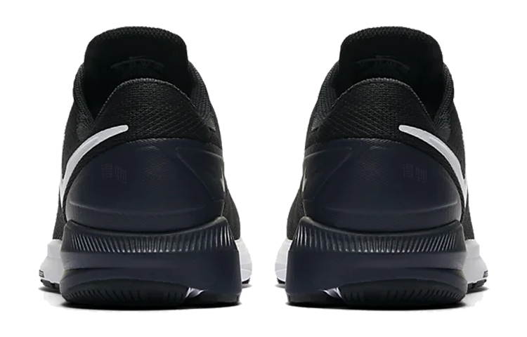 Мужские кроссовки Nike Zoom Structure 22 (черные) — Чёрныйбелый — фото 4