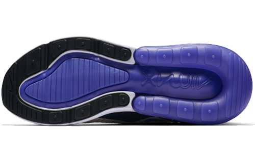 Женские кроссовки Nike Air Max 270 (черно-сине-желтые) — Чёрный / синий / жёлтый — фото 5