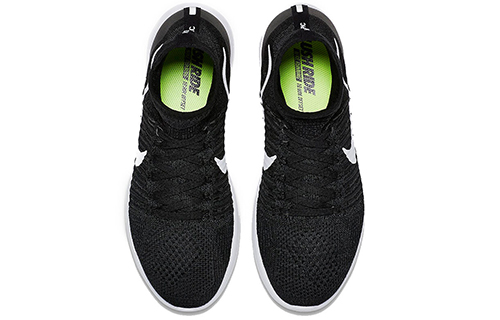 Мужские кроссовки Nike LunarEpic Flyknit (черно-белые) — Чёрный / белый — фото 3