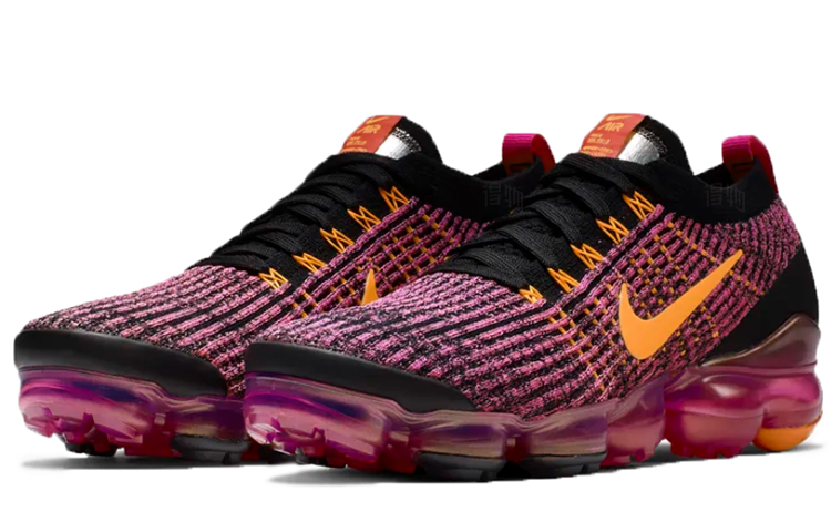 Женские кроссовки Nike VaporMax Flyknit 3.0 (красно-оранжевые) — Красный / оранжевый — фото 3