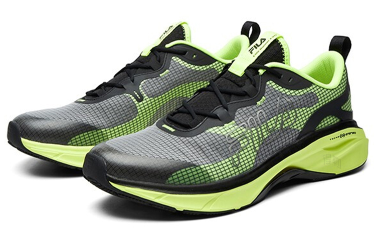 Мужские кроссовки Fila Athletics (черно-зеленые) — фото 3