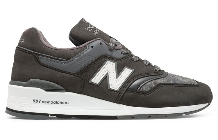 Мужские кроссовки New Balance 997 (темно-серые) — Тёмно-серый — фото 2