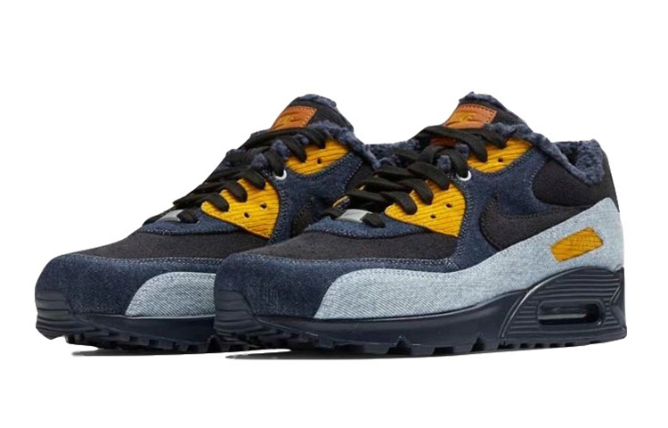 Кроссовки Levis x Nike Air Max 90 (синие денимовые) — Синий — фото 3