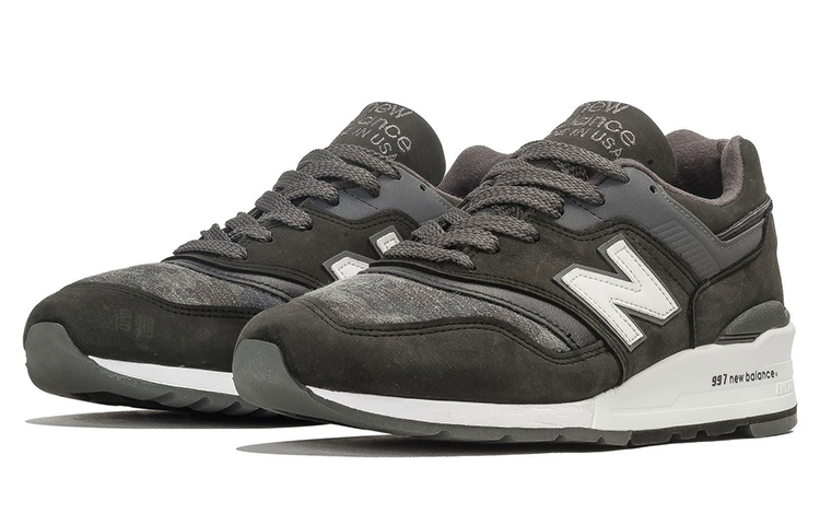 Мужские кроссовки New Balance 997 (темно-серые) — Тёмно-серый — фото 3