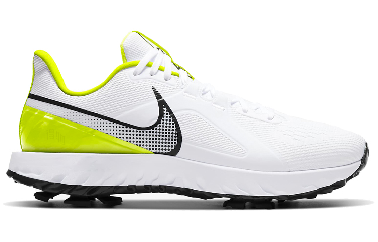 Мужские кроссовки для гольфа Nike React Infinity Pro (бело-желтые) — фото 2