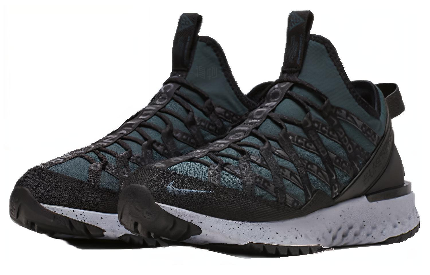 Кроссовки Nike ACG REACT TERRA GOBE (черно-зеленые) — фото 3