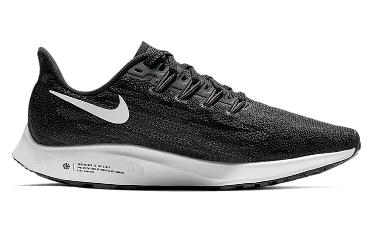 Женские кроссовки Nike Pegasus 36 Air Zoom/Cushlon ST (черный / белый) — Чёрный / белый — фото 2
