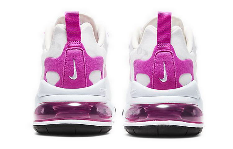 Женские кроссовки Nike Air Max 270 (бело-розовые) — фото 4
