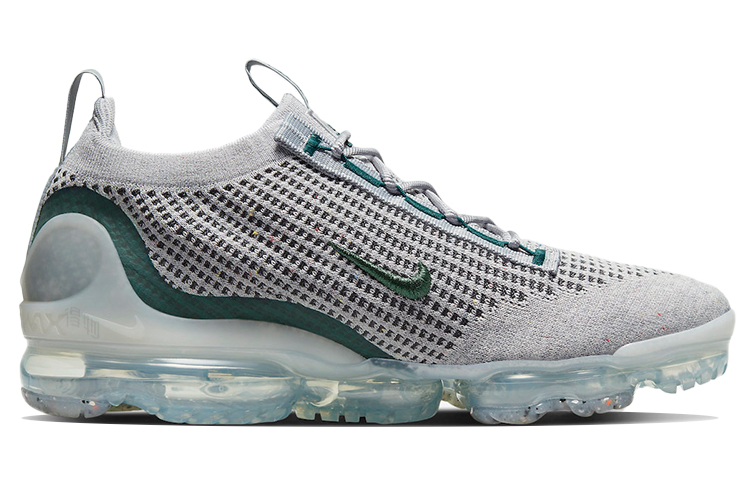 Мужские кроссовки Nike VaporMax 2021 fk se "dark atomic teal" TPU (серо-зеленые) — Серый / зелёный — фото 2