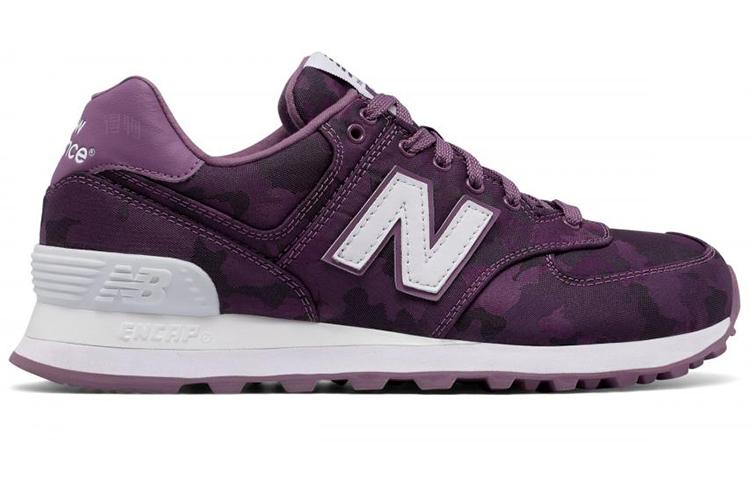 Женские кроссовки New Balance 574 (фиолетовые) — фото 2