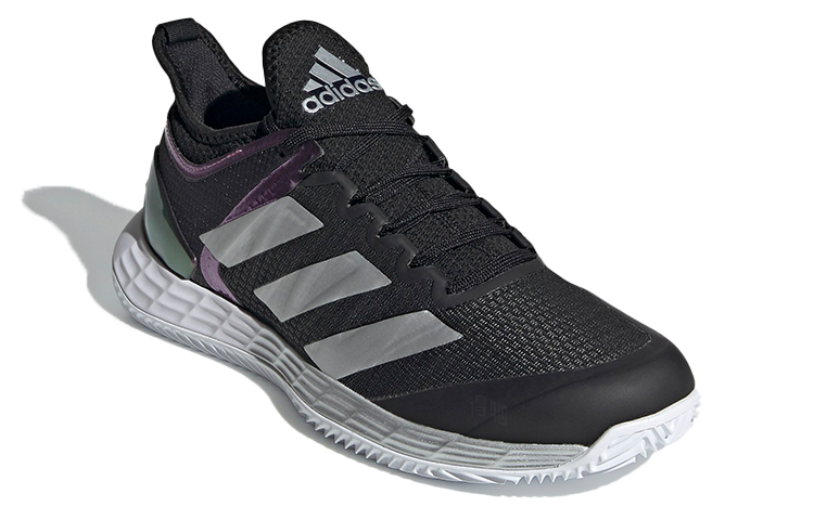 Женские кроссовки adidas Adizero Ubersonic 4 Clay (черно-серые) — фото 3