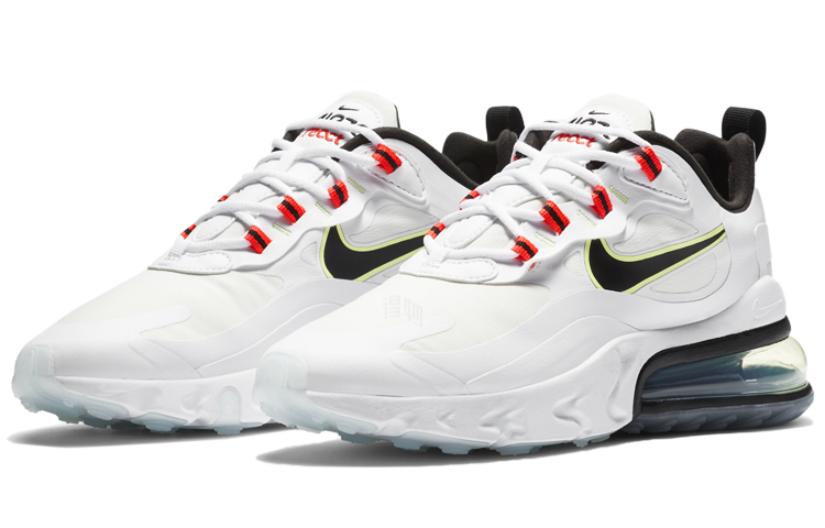 Женские кроссовки Nike Air Max 270 (бело-черно-красные) — фото 3