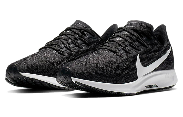 Женские кроссовки Nike Pegasus 36 Air Zoom/Cushlon ST (черный / белый) — Чёрный / белый — фото 3