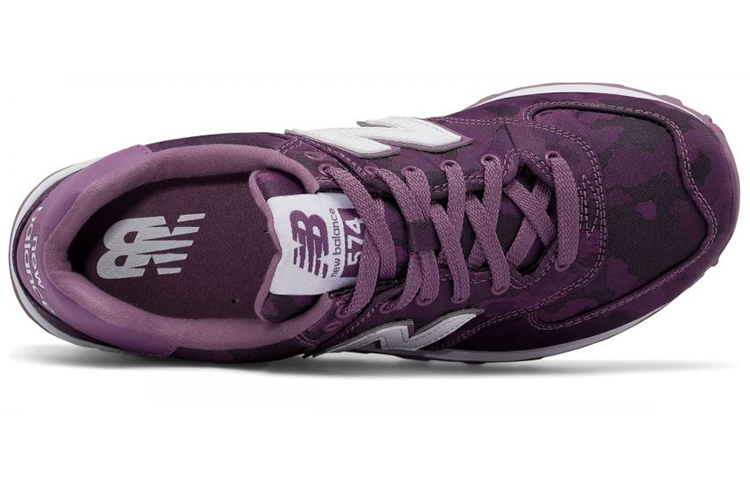 Женские кроссовки New Balance 574 (фиолетовые) — фото 4