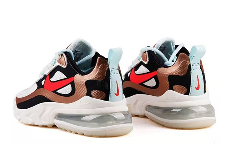 Женские кроссовки Nike Air Max 270 React (розово-белые) — Розовый / белый — фото 3