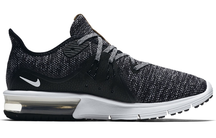 Женские кроссовки Nike Air Max Sequent 3 (черно-серые) — фото 2