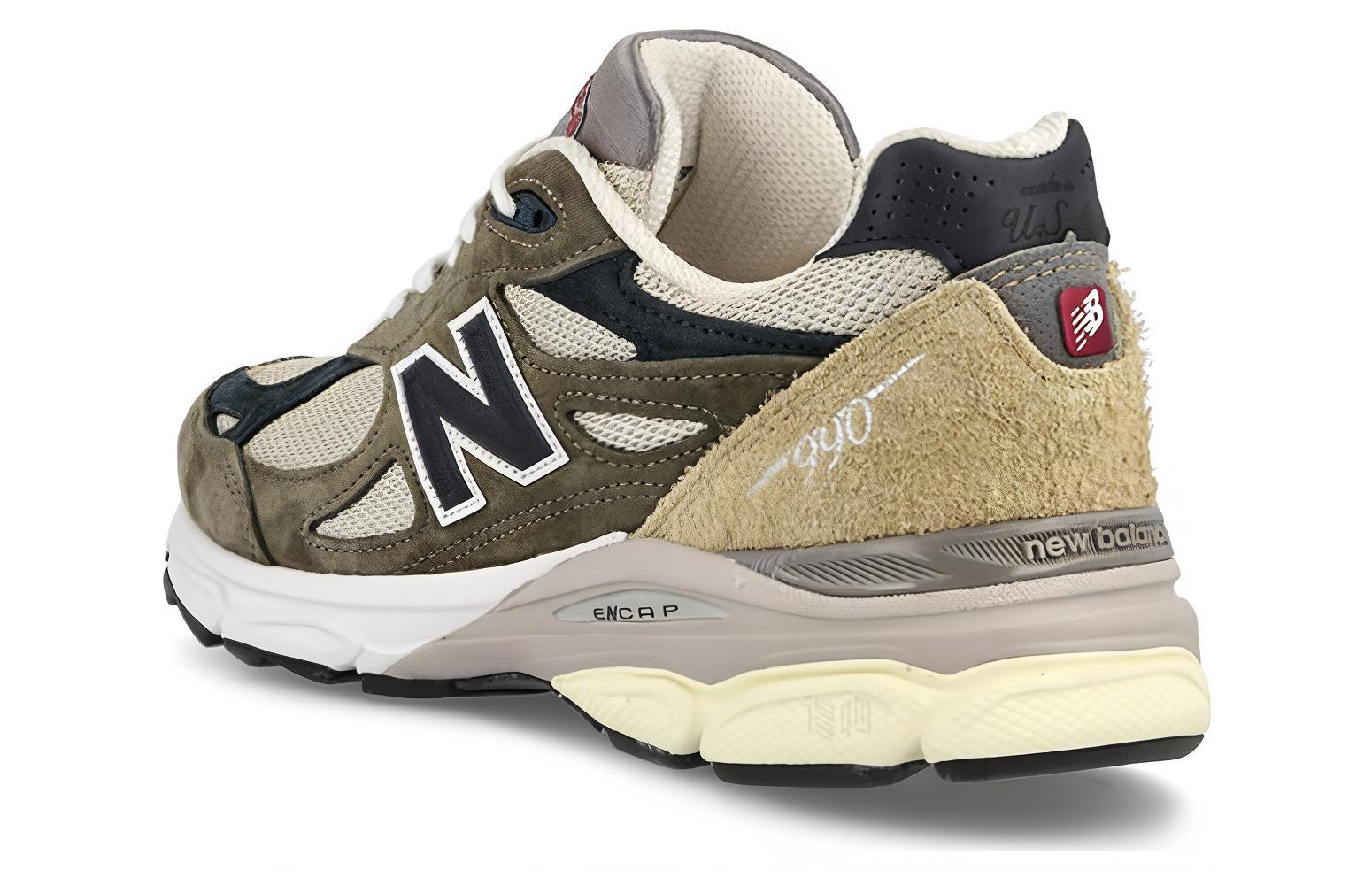 Кроссовки New Balance New Balance Teddy Made (зелено-коричневые) — фото 4
