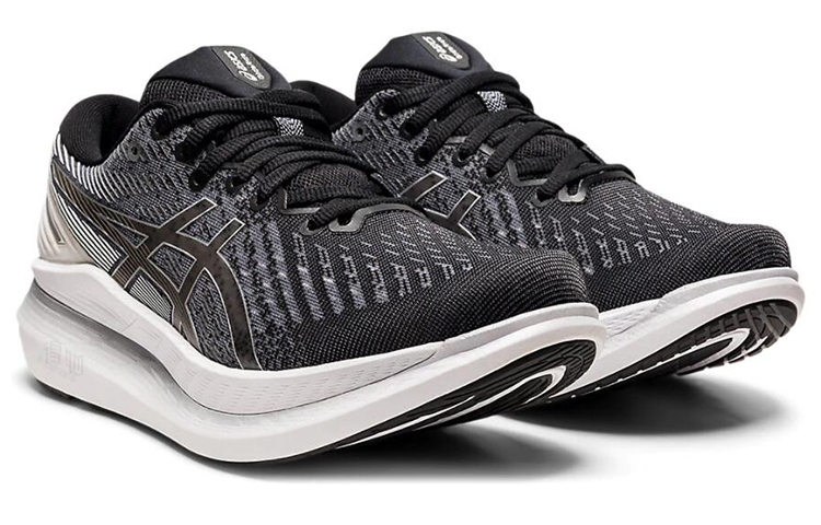 Женские кроссовки ASICS Glideride 2 (черно-белые) — фото 3