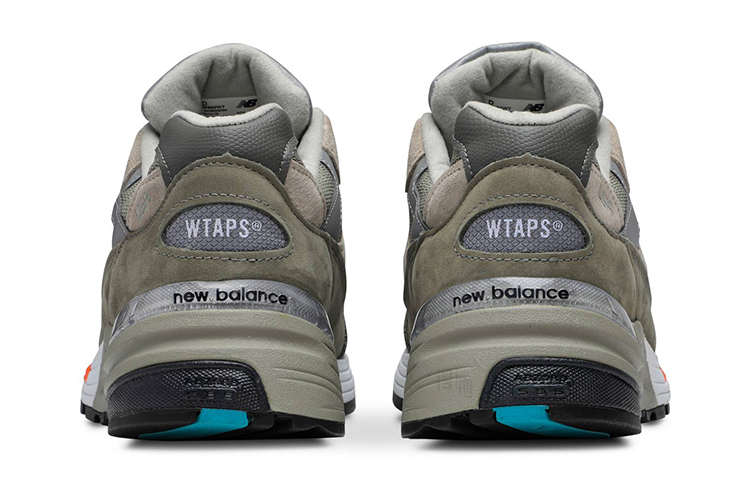 Кроссовки WTAPS x New Balance NB 992 (серо-серебристые) — фото 4