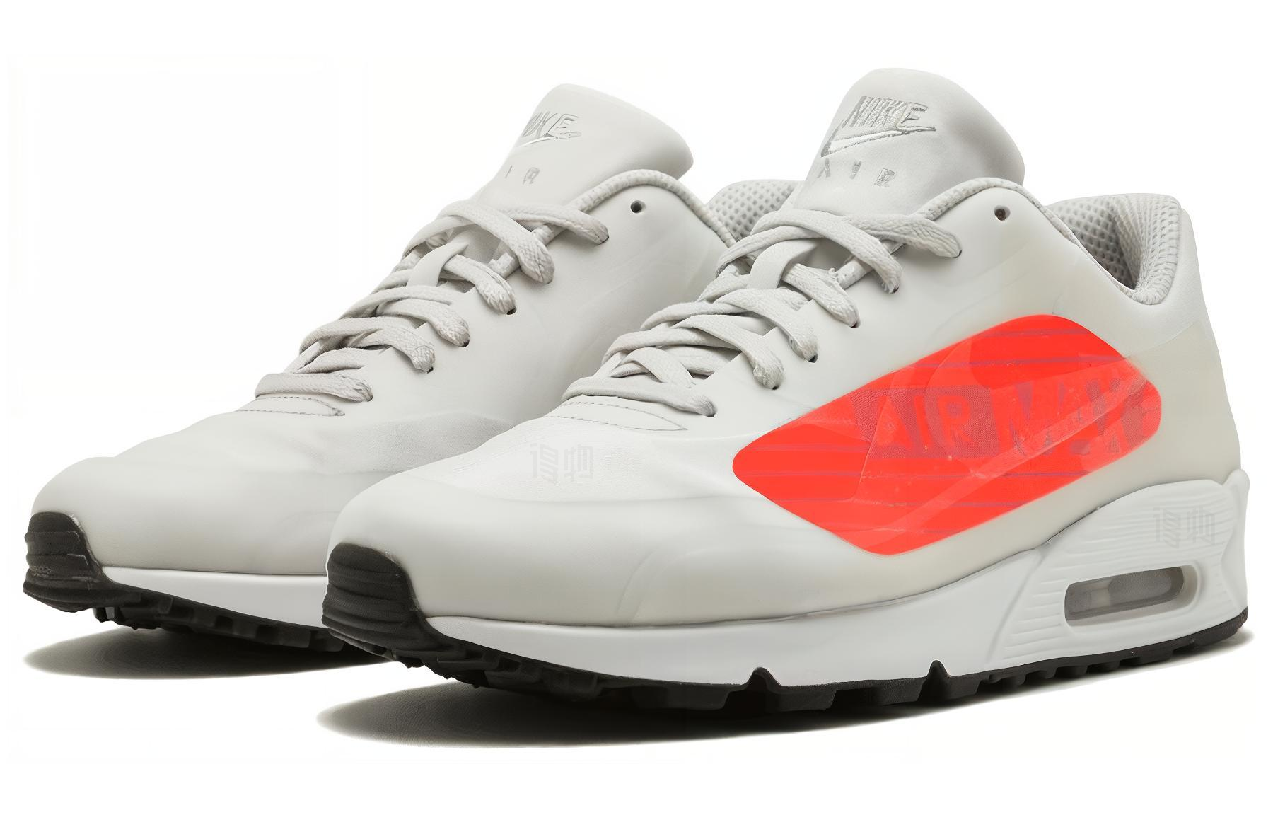 Мужские кроссовки Nike Air Max 90 "Big Logo Crimson" (бело-красные) — фото 3
