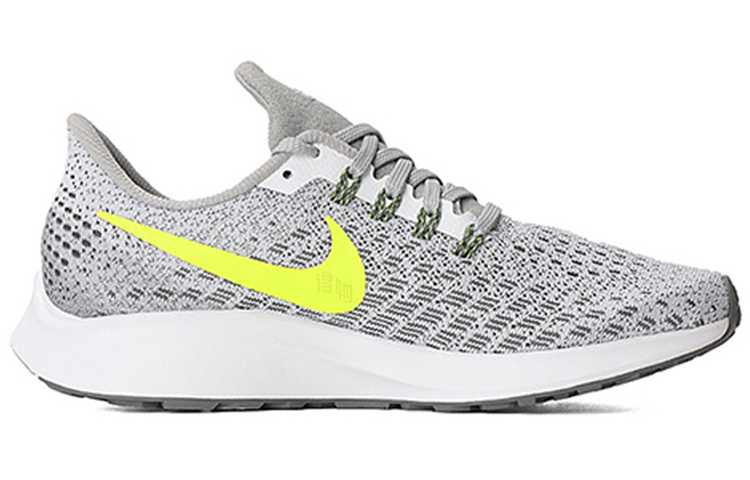 Женские кроссовки Nike Pegasus 35 (серо-желтые) — Серыйжёлтый — фото 2