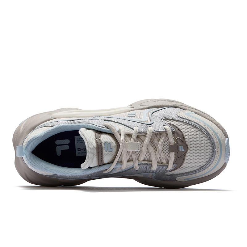 FILA FUSION FORCE DX Versatile Low top Running Shoes Women’s Milk White Blue
