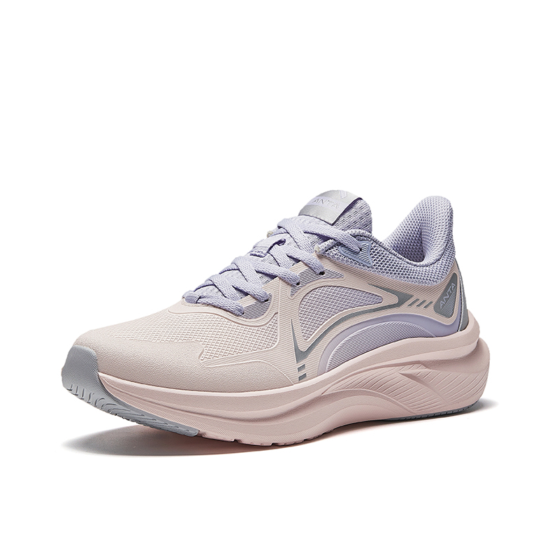 Anta Running Collection Textile, EVA Slip Resistant Abrasion Resistant Low top Running Shoes Women’s Pink Purple