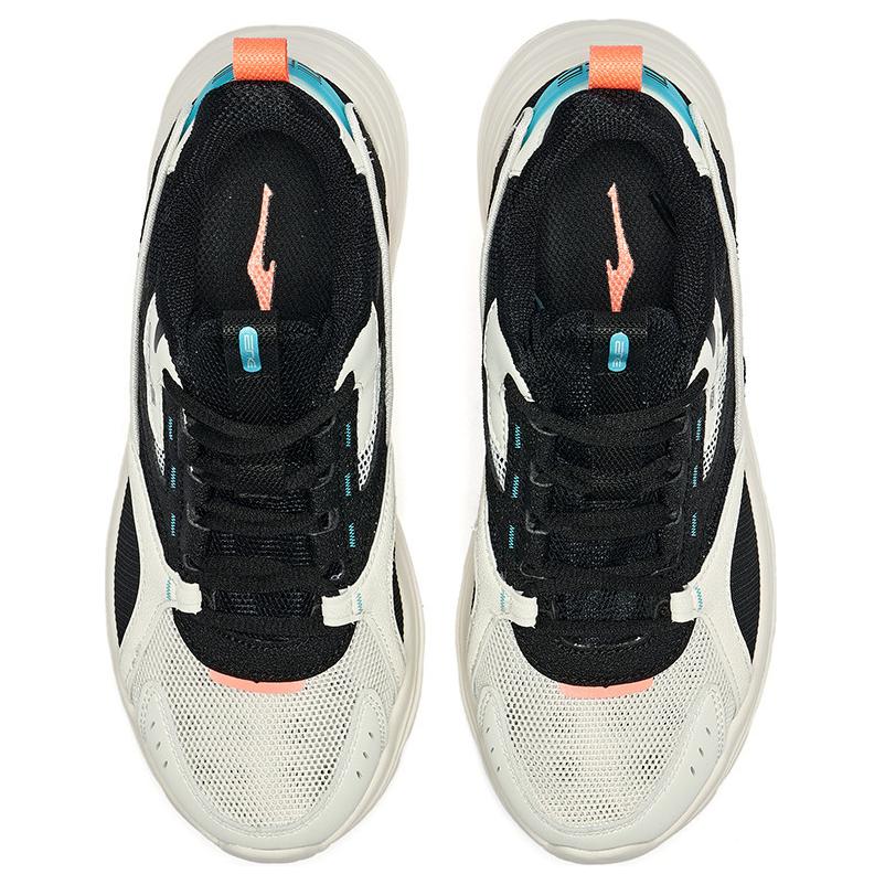 Erke Slip Resistant And Breathable Low top Running Shoes Women’s Black White