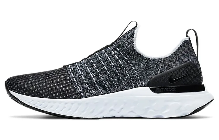 Nike React Phantom Run Flyknit 2 Synthetic Leather Abrasion Resistant Breathable Support Low top Casual Running Shoes