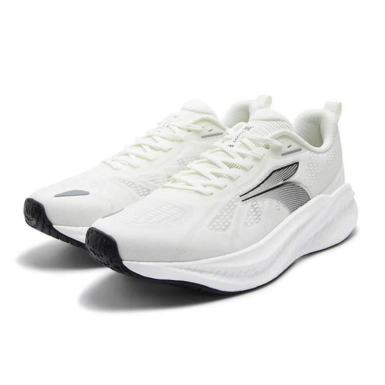 361° Blast Foam 4SE Cushioning Slip Resistant Breathable Low top Casual Running Shoes Men’s Feather White