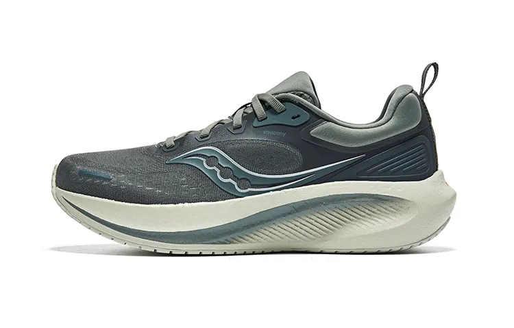 Saucony Surge 3 Cushioning Low top Casual Running Shoes Men's Green Gray