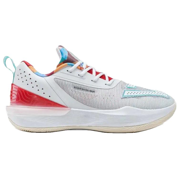 PEAK Taichi Triangle 3.0 Slip Resistant Abrasion Resistant Low top Running Shoes Men’s White Red