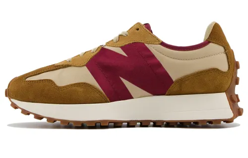 New Balance 327 Tan Burgundy