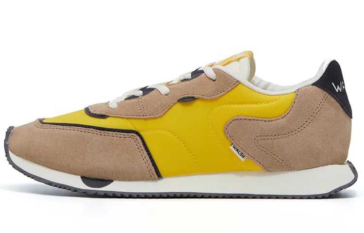 Norman Walsh Leather, Nylon Cushioning Slip Resistant Abrasion Resistant Lightweight Low top Running Shoes Unisex