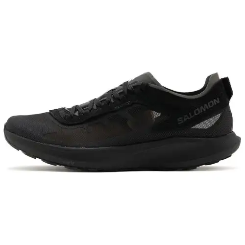 SALOMON Slip Resistant Abrasion Resistant Slip Resistant Abrasion Resistant Low top Running Shoes Men's Black