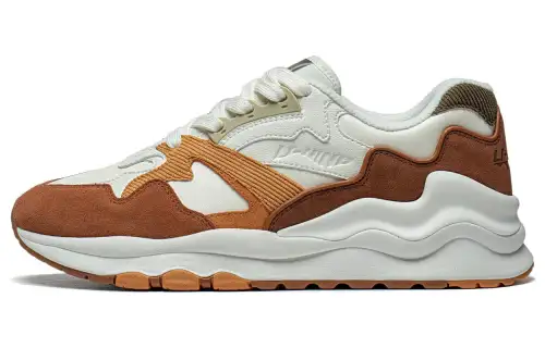 Li Ning 001 Mountains And Seas Comfortable Slip Resistant Low top Running Shoes Men's Beige Brown