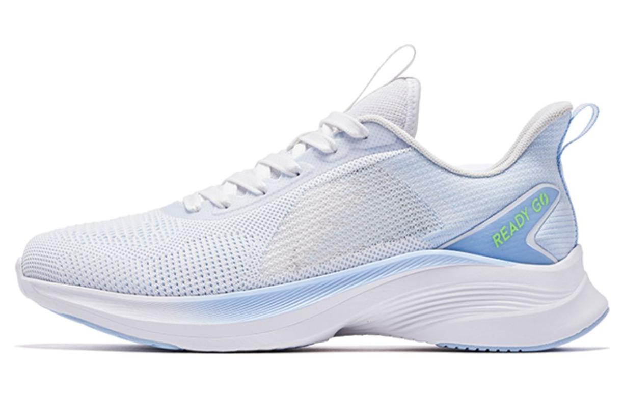 QIAODAN Light Speed 1.0 Rebound Cushioning Abrasion Resistant Breathable Low top Running Shoes Men’s White Blue
