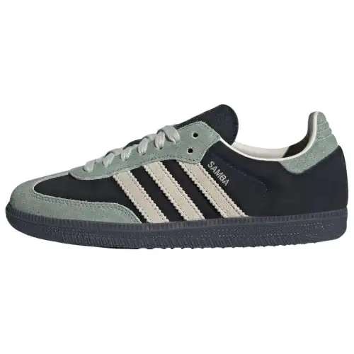 Samba Wmns Adidas Originals Og 'Black Silver Green' Women's