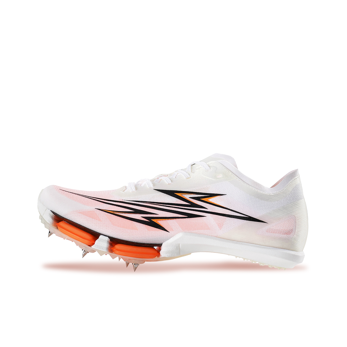 RANDONGLI Low top Running Shoes Unisex White Orange
